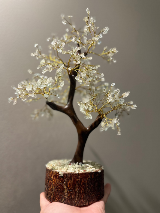 Árvore de Água Marinha - 300 cristais