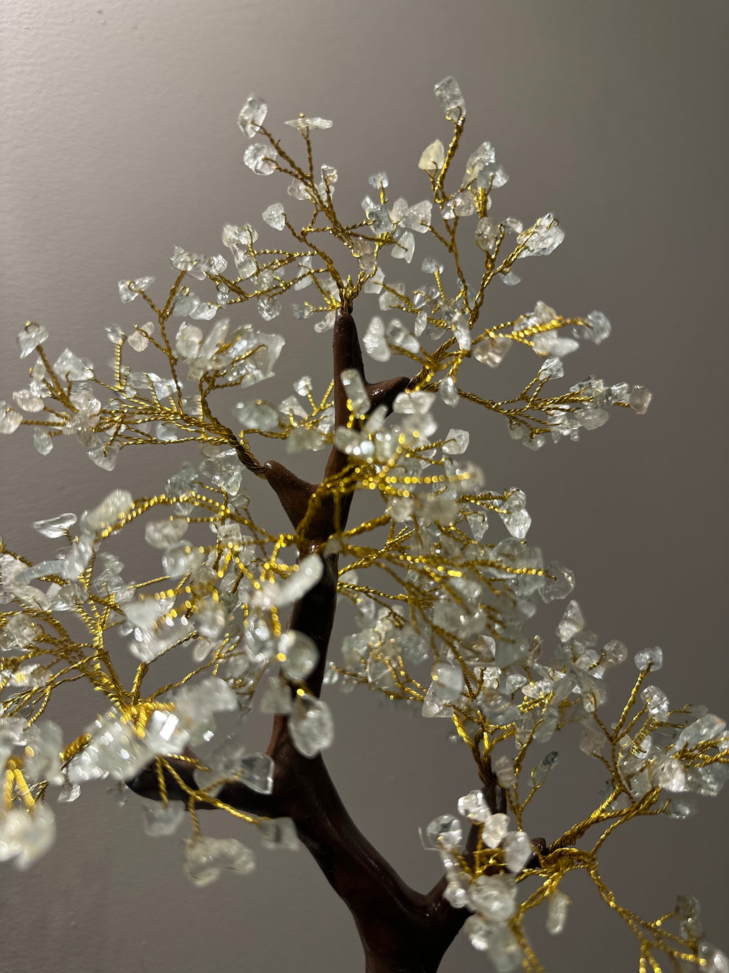 Árvore de Água Marinha - 300 cristais